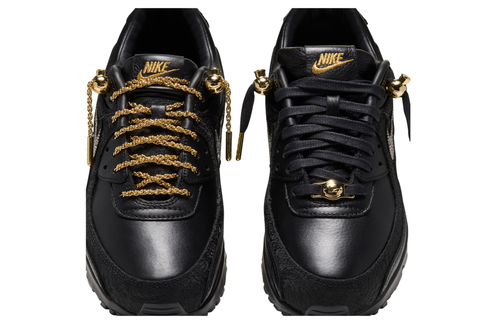 Victor Solomon x Nike Air Max 90 Black / Metallic Gold - Image 5