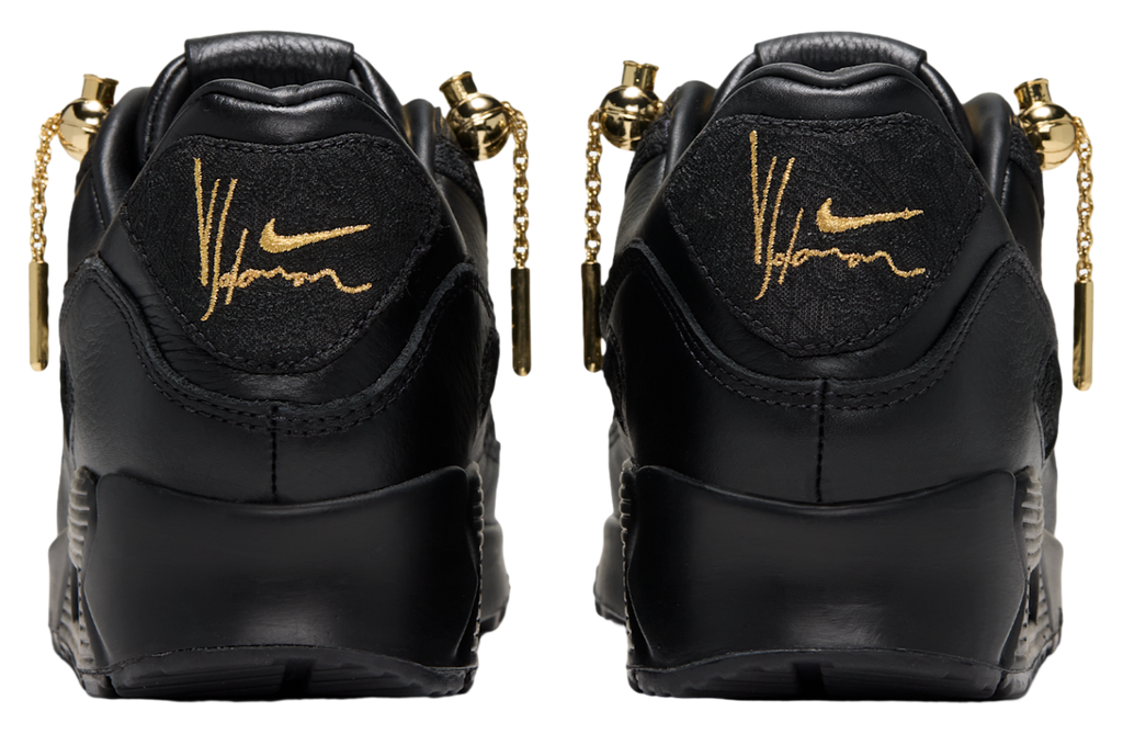 Victor Solomon x Nike Air Max 90 Black / Metallic Gold - Image 9