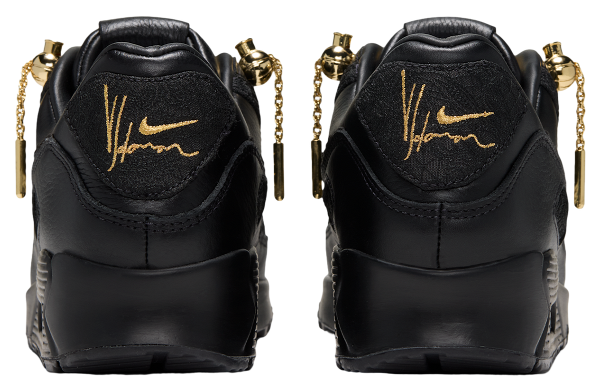 Victor Solomon x Nike Air Max 90 Black / Metallic Gold - Image 9