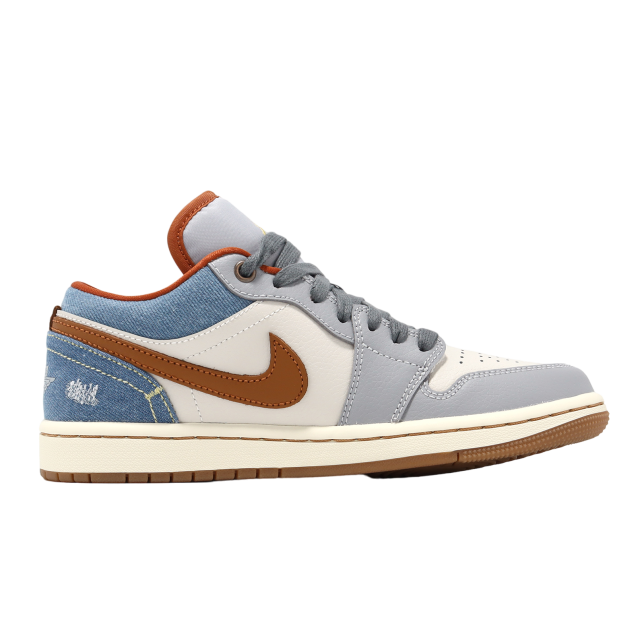 Wmns Air Jordan 1 Low Phantom / Amber Brown - Image 2