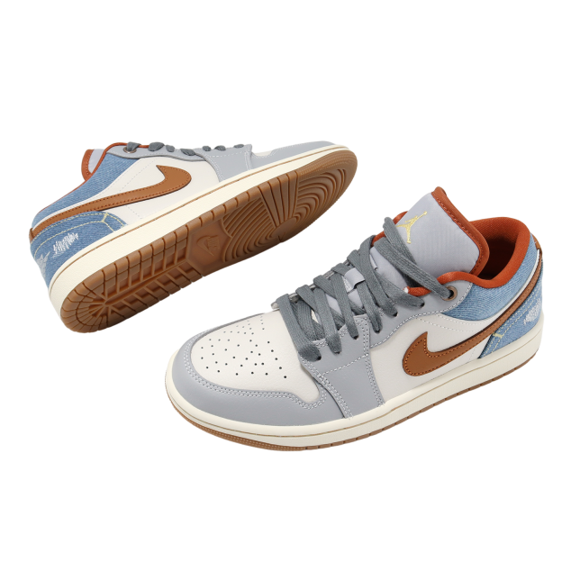 Wmns Air Jordan 1 Low Phantom / Amber Brown - Image 6