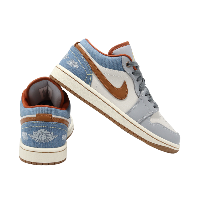Wmns Air Jordan 1 Low Phantom / Amber Brown - Image 7