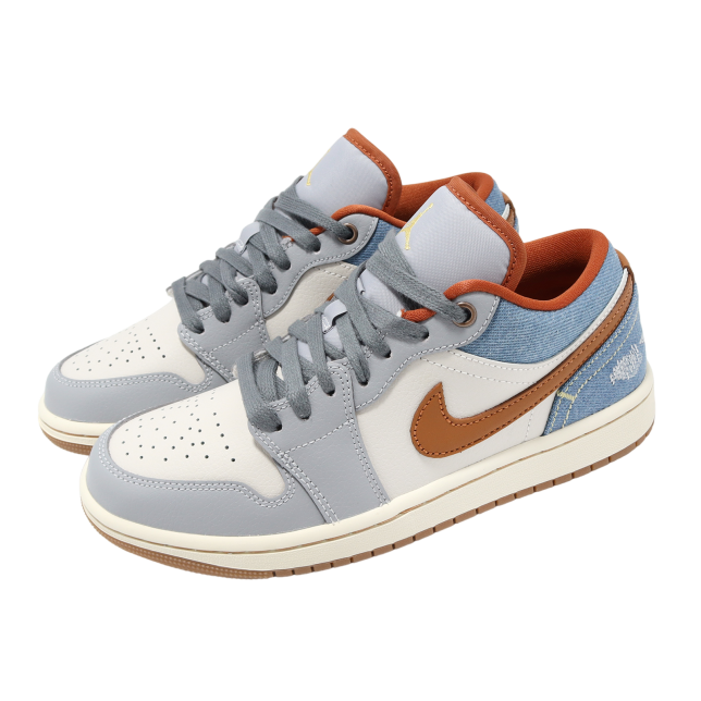 Wmns Air Jordan 1 Low Phantom / Amber Brown - Image 8