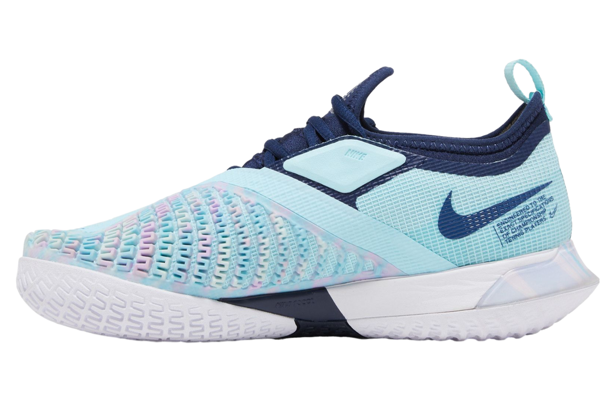 Wmns Nikecourt React Vapor Nxt Glacier Ice Midnight Navy - Image 2