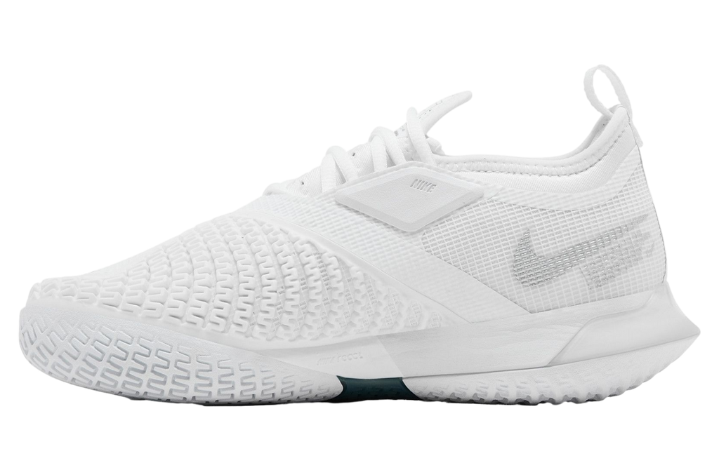 Wmns Nikecourt React Vapor Nxt White Metallic Silver - Image 2