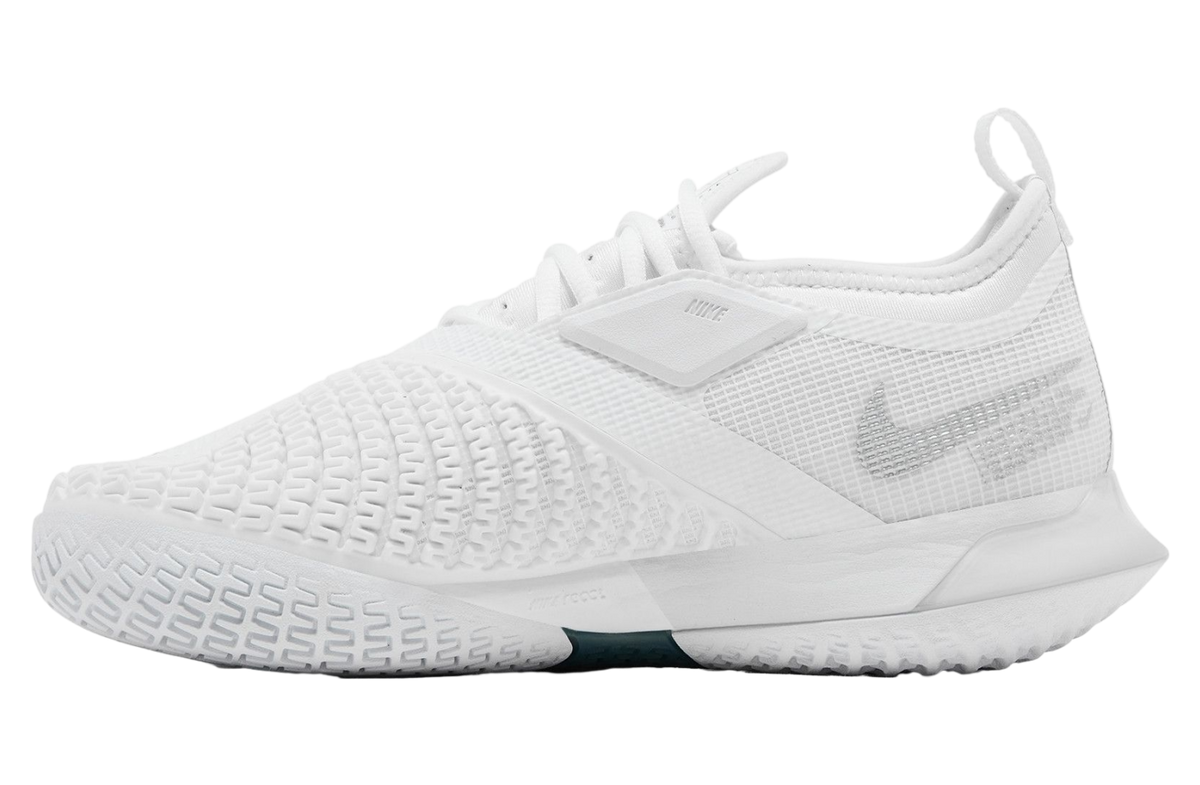 Wmns Nikecourt React Vapor Nxt White Metallic Silver - Image 2