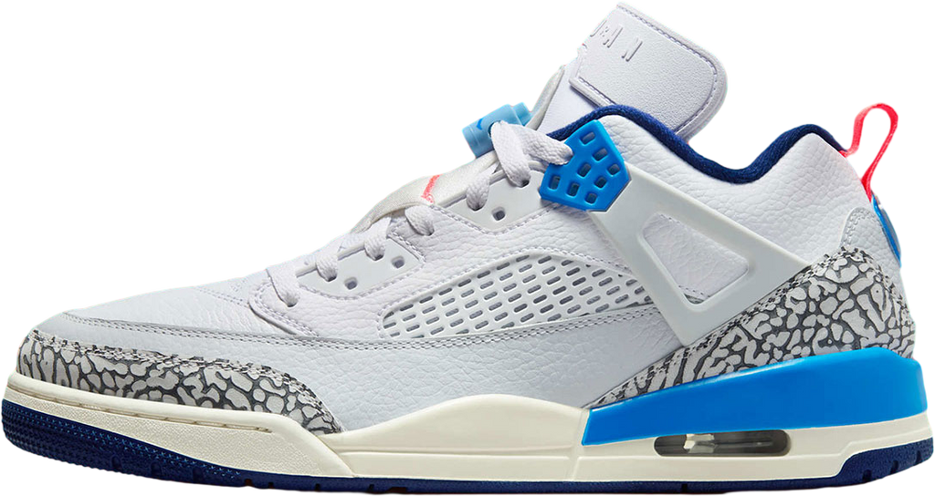 Jordan Spizike Low White / Blue Void / Hot Lava