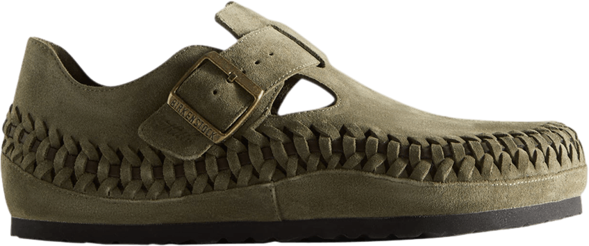 Kith x Birkenstock London Braided Olive Night