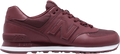 New Balance 574 Burgundy Flight Jacket Burgundy / White