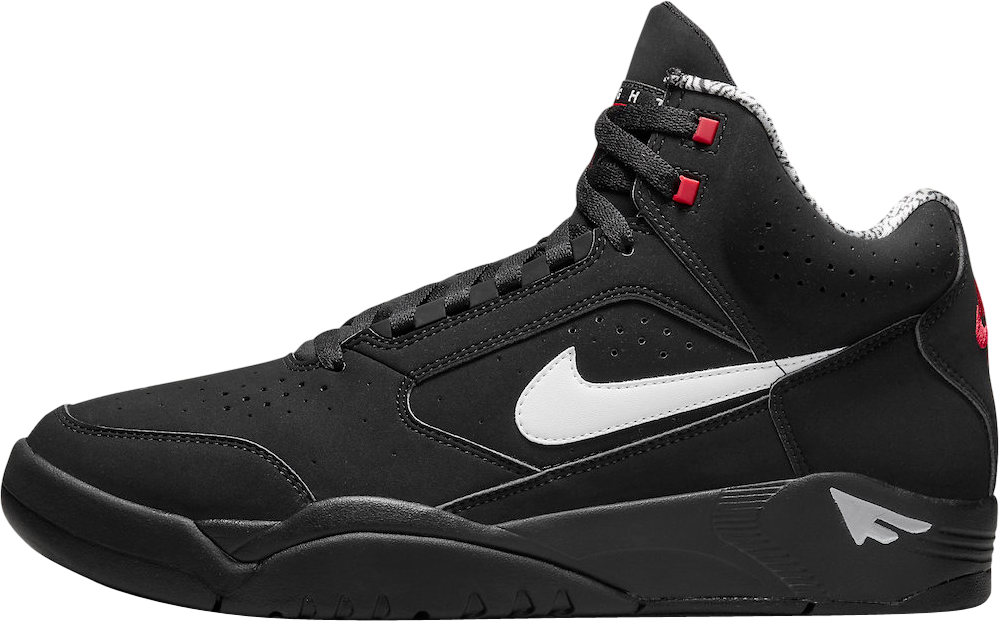 Nike Air Flight Lite Mid Black White Varsity Red