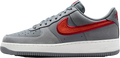 Nike Air Force 1 07 Lv8 Cool Grey / Team Crimson