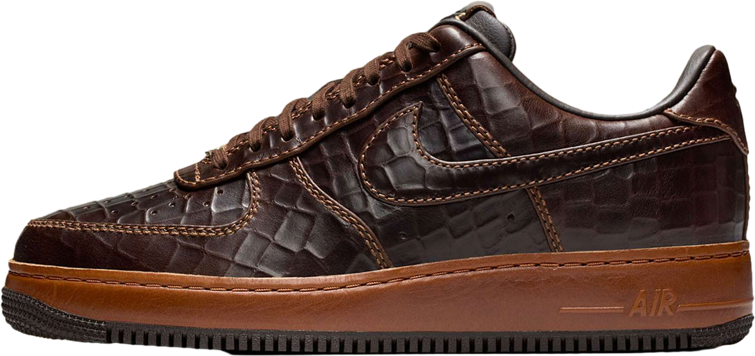 Nike Air Force 1 Low Croc Skin / Fauna Brown