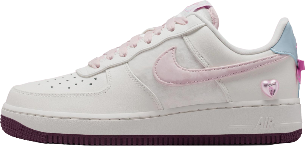 Nike Air Force 1 Low Sail / Light Armory Blue / Silt Red