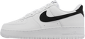 Nike Air Force 1 Low White Black Pebbled Leather