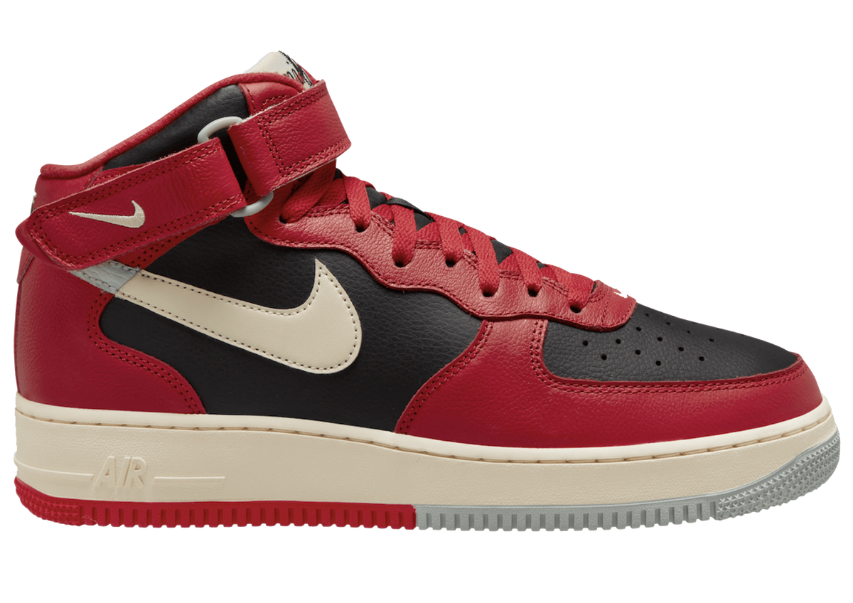 Nike Air Force 1 Mid Split Black Red