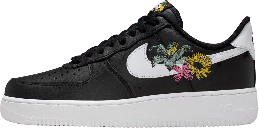 Nike Air Force 1 Now Flowers Black / Metallic Gold