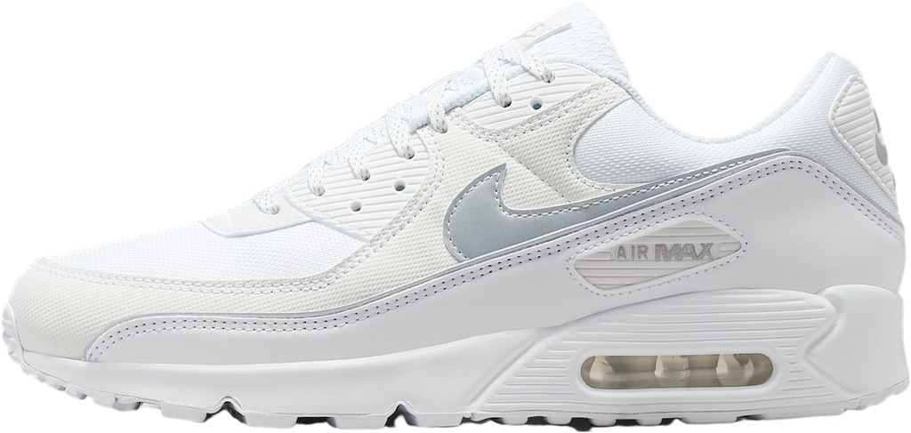 Nike Air Max 90 Premium White / Metallic Silver
