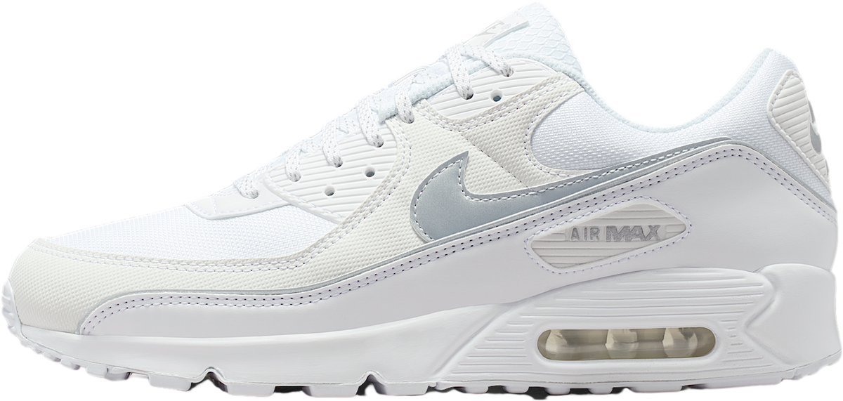 Nike Air Max 90 Premium White / Metallic Silver