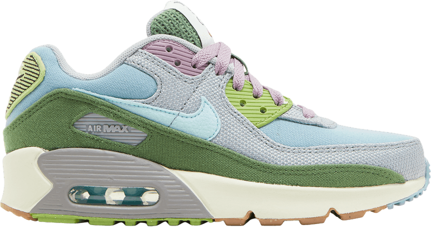 Nike Air Max 90 SE GS Sun Club-Worn Blue Treeline