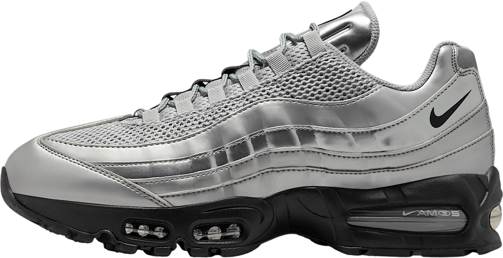 Nike Air Max 95 Big Bubble Metallic Silver / Black