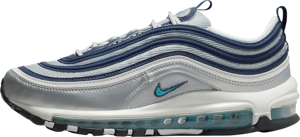 Nike Air Max 97 Metallic Silver Chlorine Blue