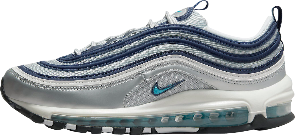 Nike Air Max 97 Metallic Silver Chlorine Blue