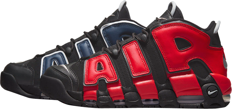 Nike Air More Uptempo Black Blue Red