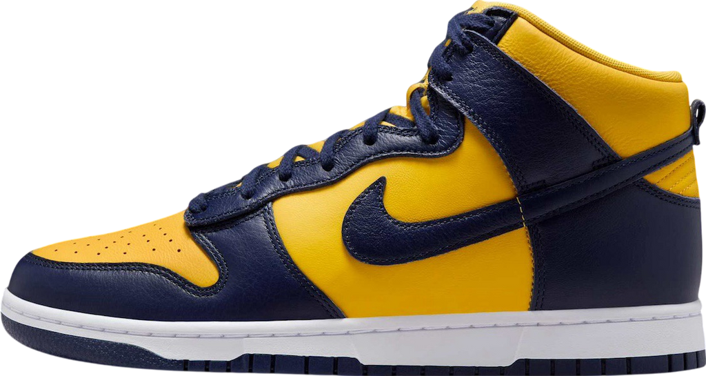 Nike Dunk High Michigan Midnight Navy / Varsity Maize