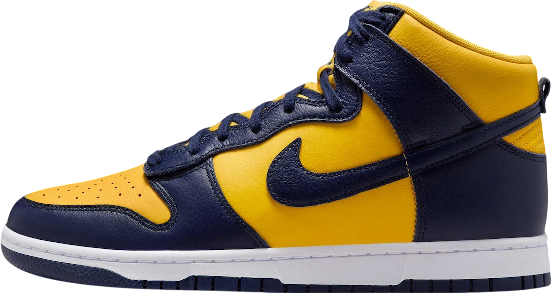 Nike Dunk High Michigan Midnight Navy / Varsity Maize
