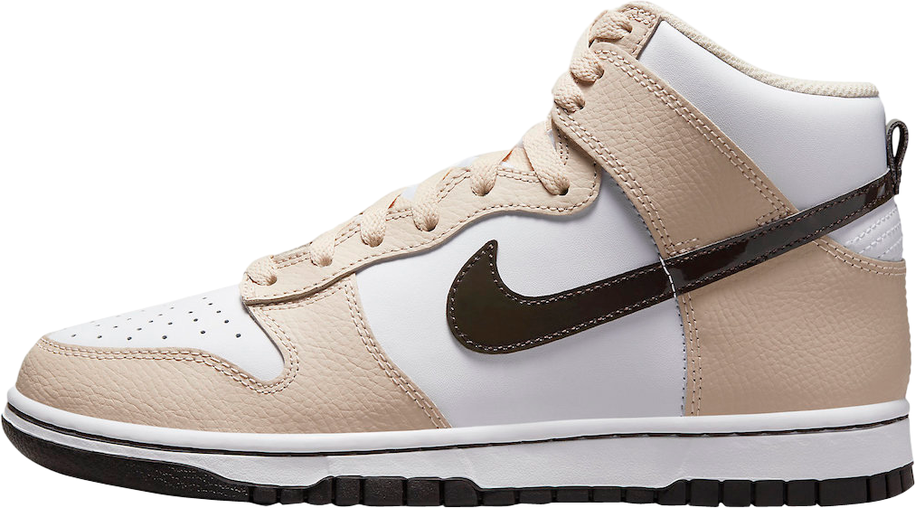 Nike Dunk High White Tan Brown