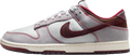 Nike Dunk Low Canvas Wolf Grey / Team Red