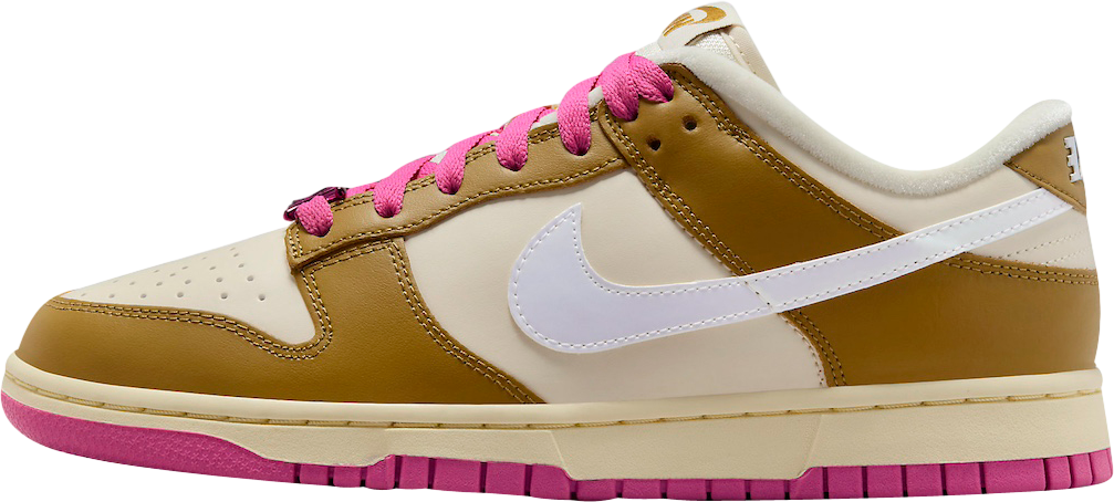 Nike Dunk Low WMNS Just Do It Bronzine Playful Pink