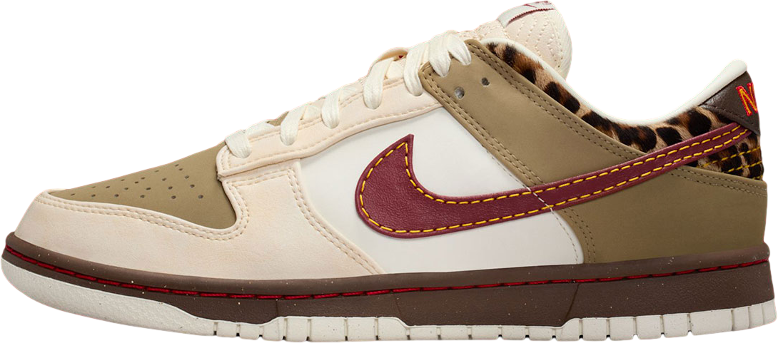 Nike Dunk Low WMNS Khaki / Team Red