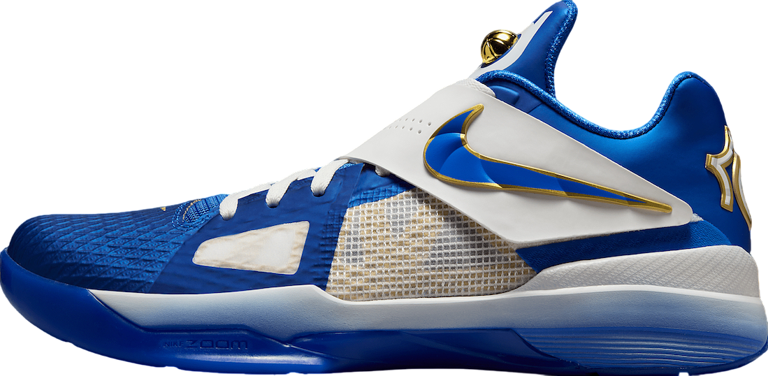 Nike KD 4 Royal White Gold