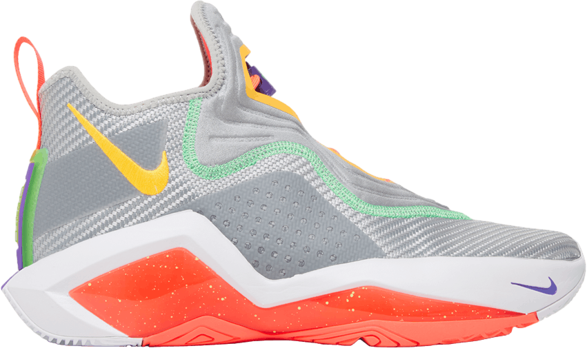 Nike Lebron Soldier 14 Hare Metallic Silver / Bright Citrus