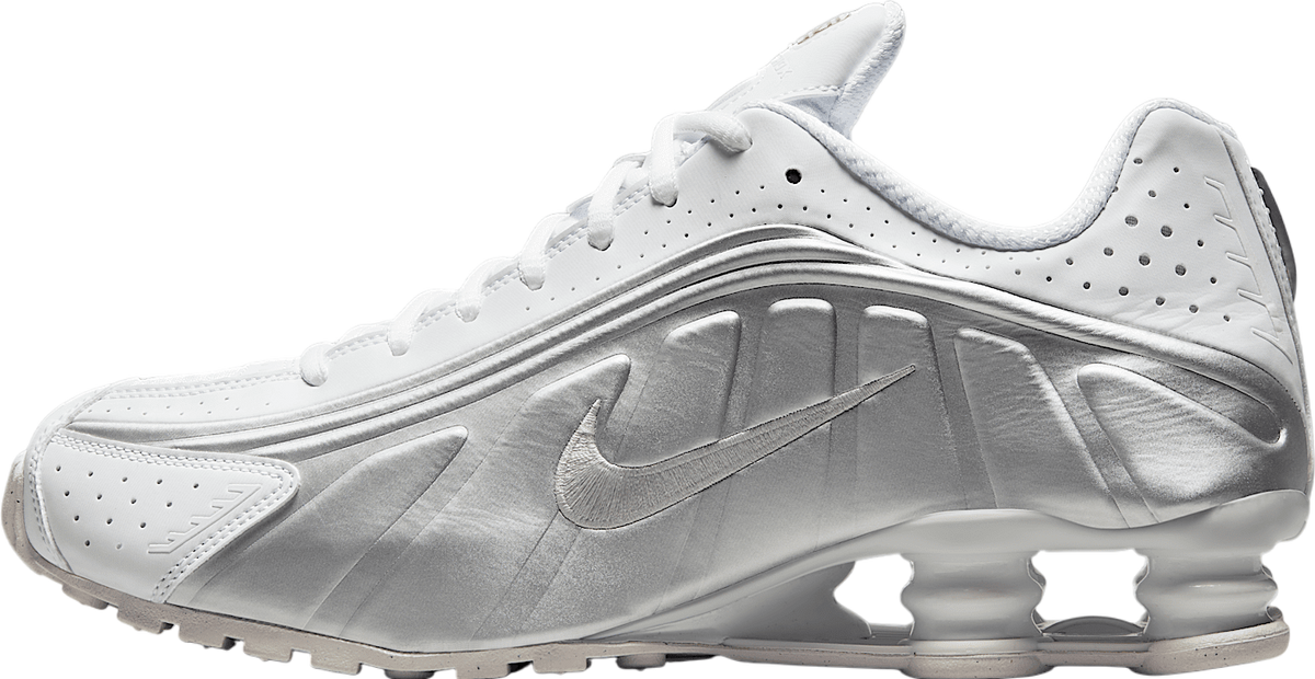 Nike Shox R4 White / Bright Crimson
