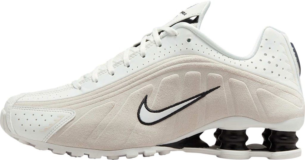 Nike Shox R4 WMNS White Black Suede