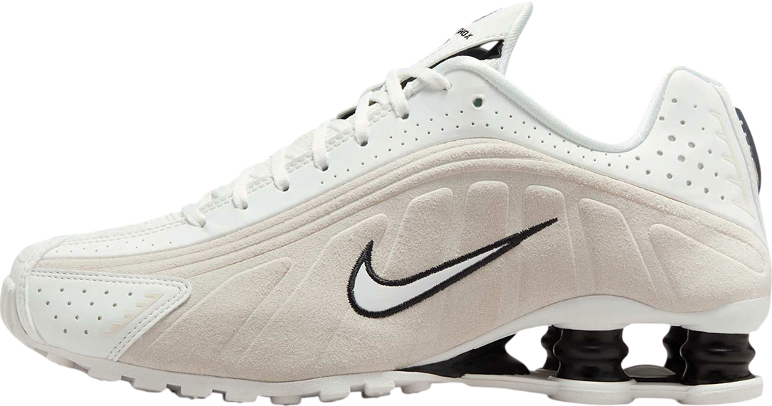 Nike Shox R4 WMNS White Black Suede