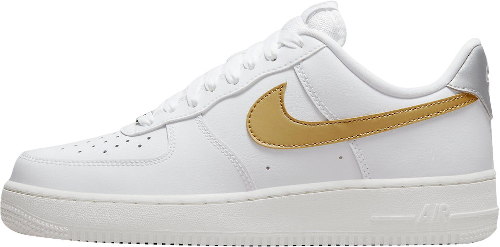 Nike WMNS Air Force 1 Low White Gold Silver