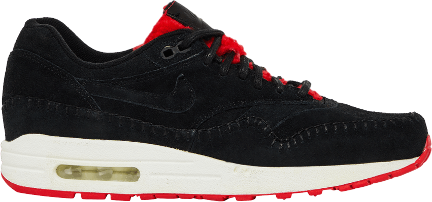 Nike Wmns Air Max 1 Premium Sherpa Pack - Black / Action Red