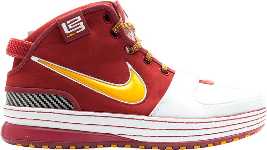 Nike Zoom Lebron 6 White / Del Sol / Crimson