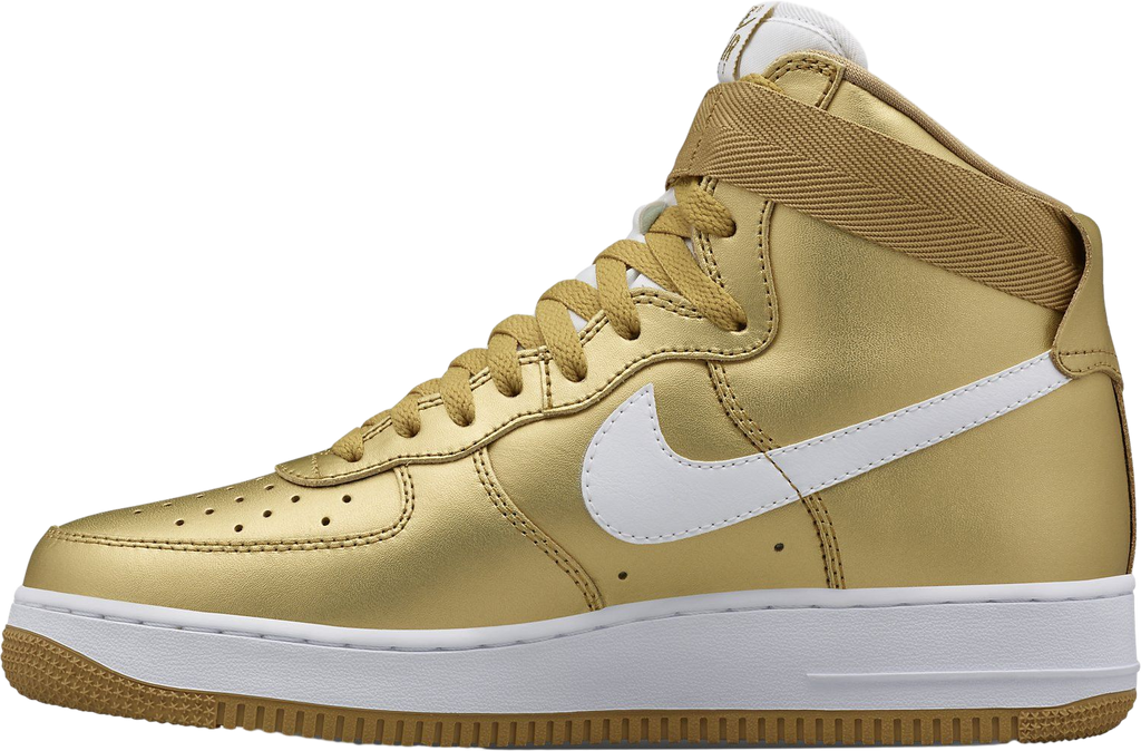 Nikelab Air Force 1 High Metallic Gold / White