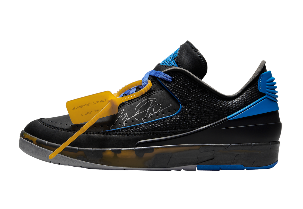 Off-White x Air Jordan 2 Low Black Varsity Royal