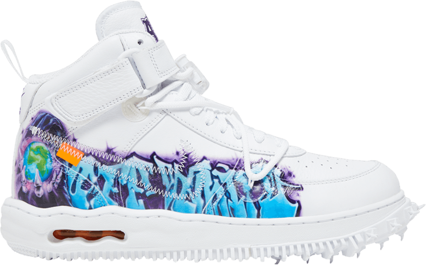 Off-White x Nike Air Force 1 Mid SP Leather Graffiti