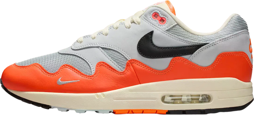 Patta x Nike Air Max 1 Hyper Crimson / Pure Platinum