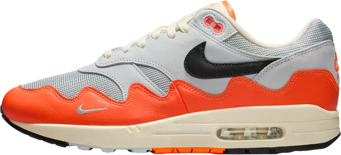 Patta x Nike Air Max 1 Hyper Crimson / Pure Platinum