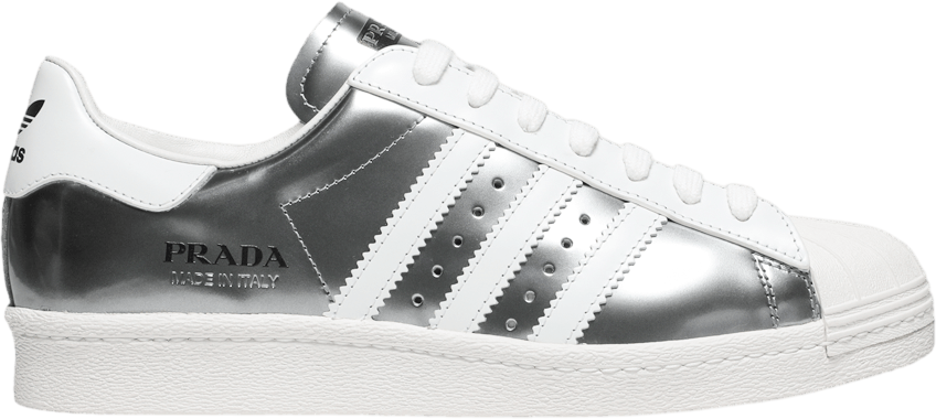 Prada x Adidas Superstar Silver Metallic