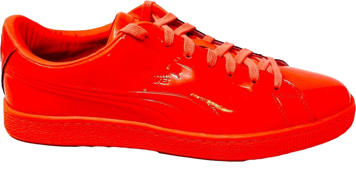 Puma Basket Classic Patent Emboss Red Blast