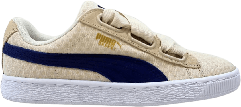Puma Wmns Basket Heart Denim Oatmeal Twilight Blue