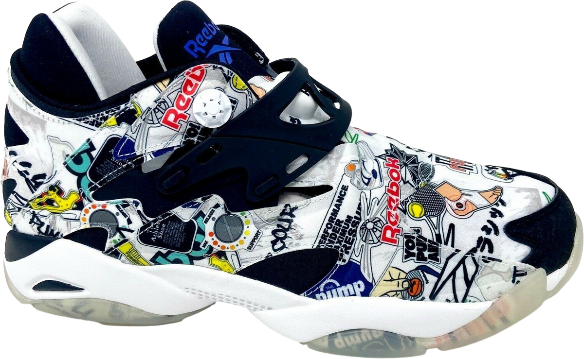 Reebok Pump Court Sticker City-White Black